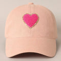 Carlin Cute Heart Baseball Cap Fashion City