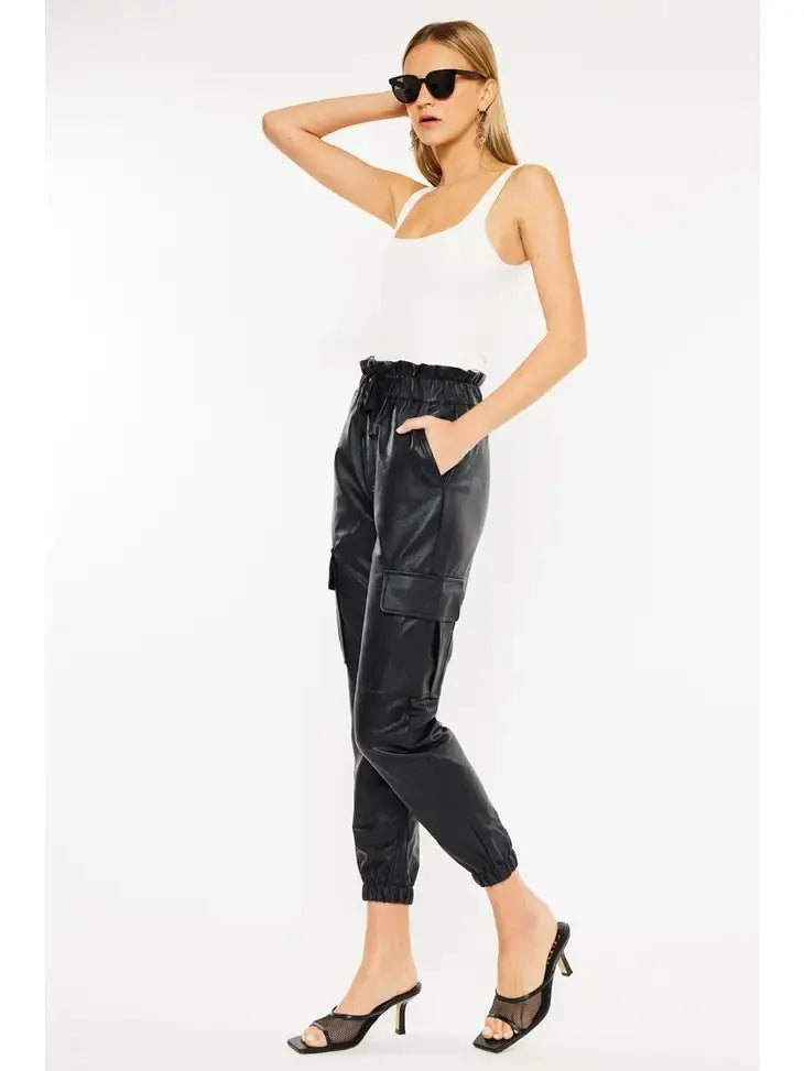 Thinking Out Loud Paper-bag Jogger Pants Kan Can