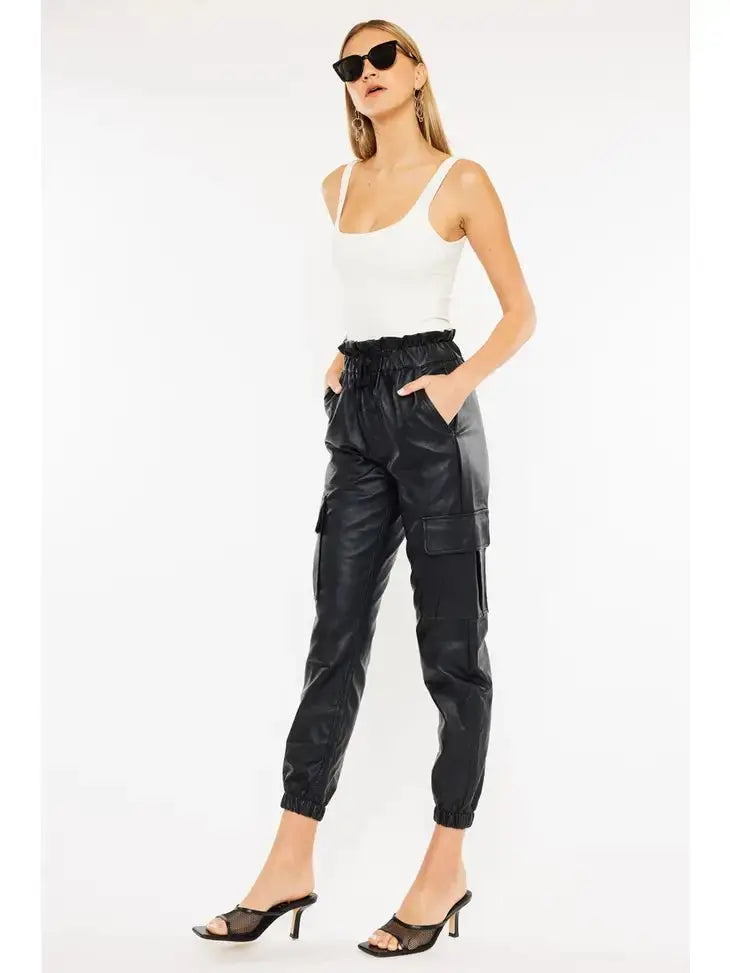 Thinking Out Loud Paper-bag Jogger Pants Kan Can