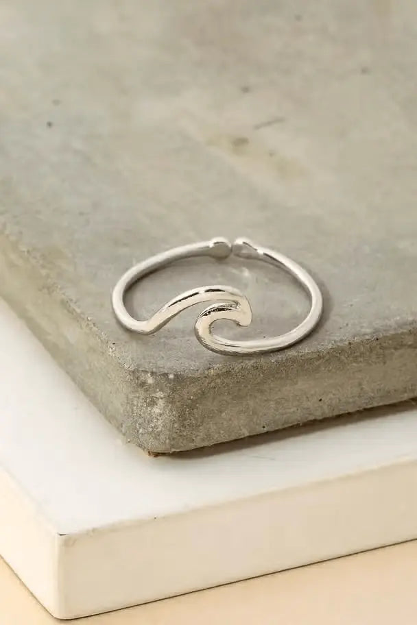 Fiona Wave Cutout Adjustable Ring Anarchy Street