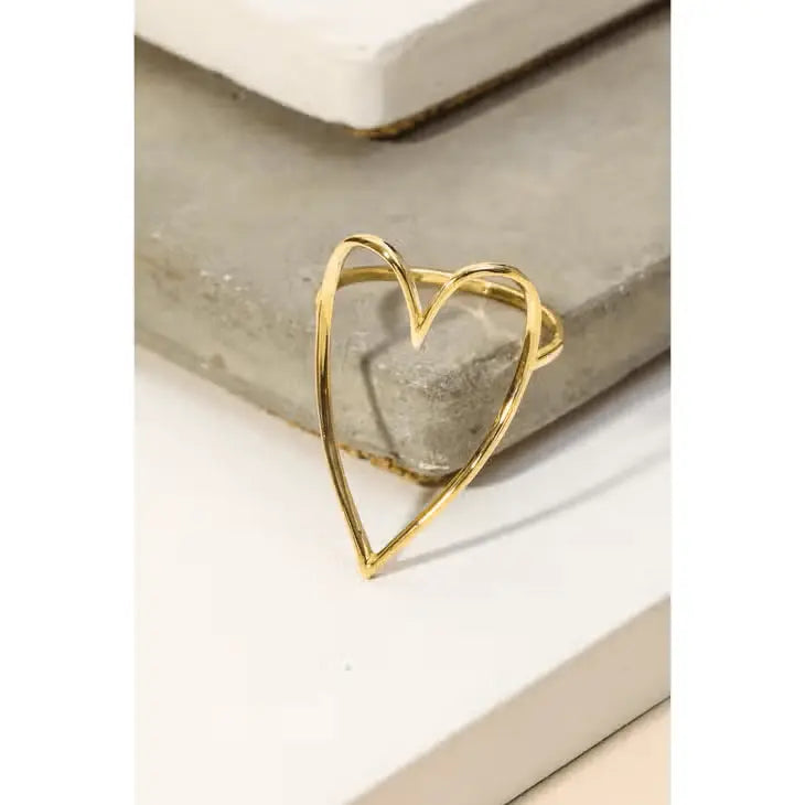 Amaya Heart Cut Out Ring Anarchy Street